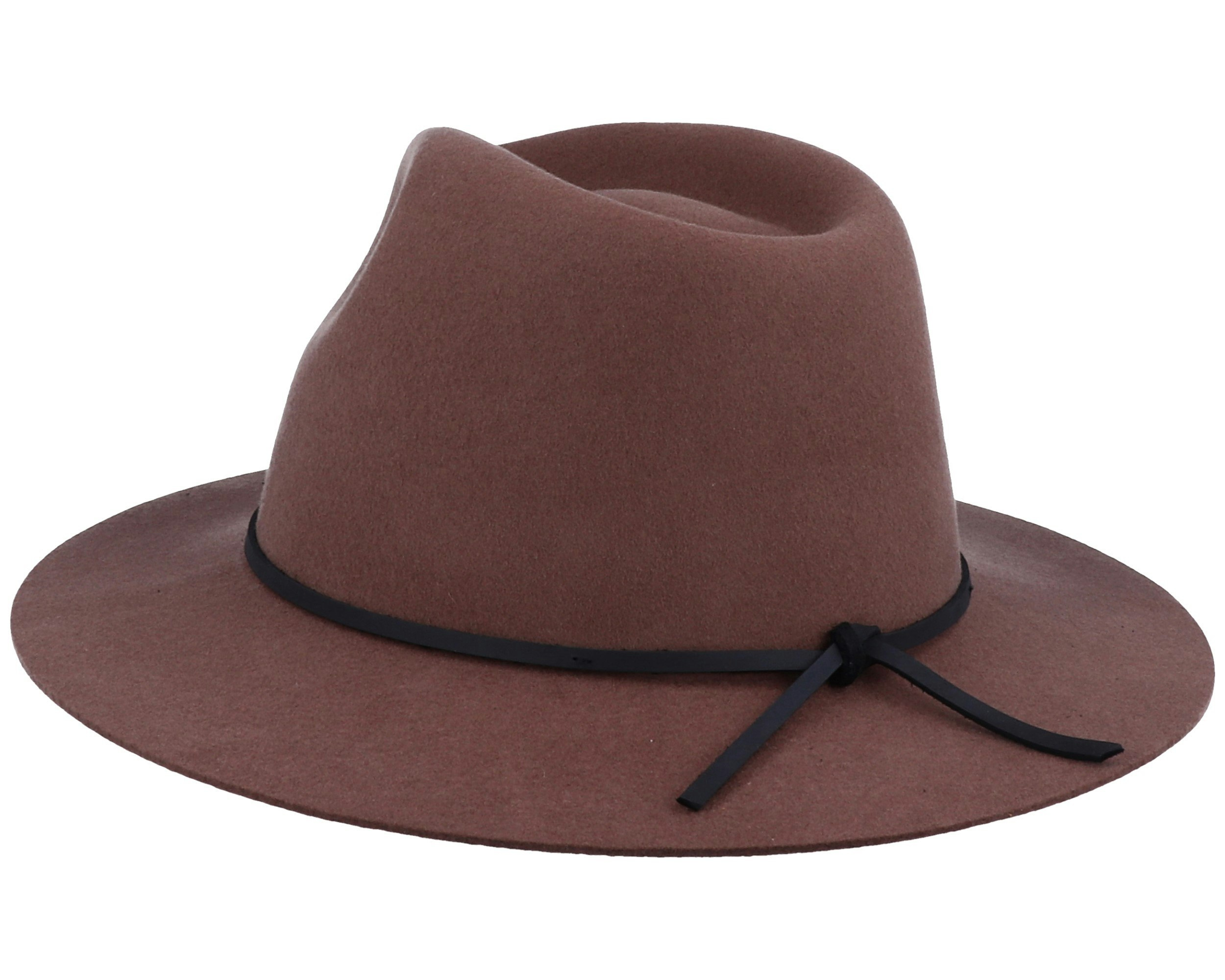 BRIXTON Wesley Fedora in BISON and BLACK BRIXTON Wesley Fedora in BISON and BLACK